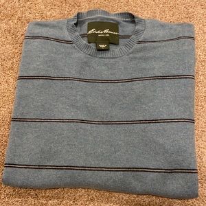 👚 2/$35 - Men’s Eddie Bauer Blue Long Sleeve Light Sweater size Large